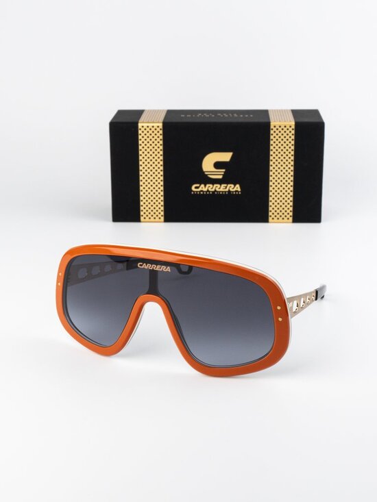 Carrera Women Sunglasses Orange Grey Shield FLAGLAB 17 0C3E 9O NEW AUTHENTIC main image 11